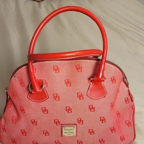 Dooney & Bourke Red Domed Zip Zip Satchel - Picture 5 of 12